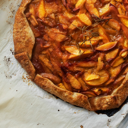 Nectarine and Rosemary Galette