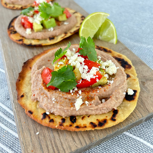 Homemade Bean Tostadas