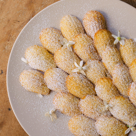 Sourdough Orange Blossom Madeleines