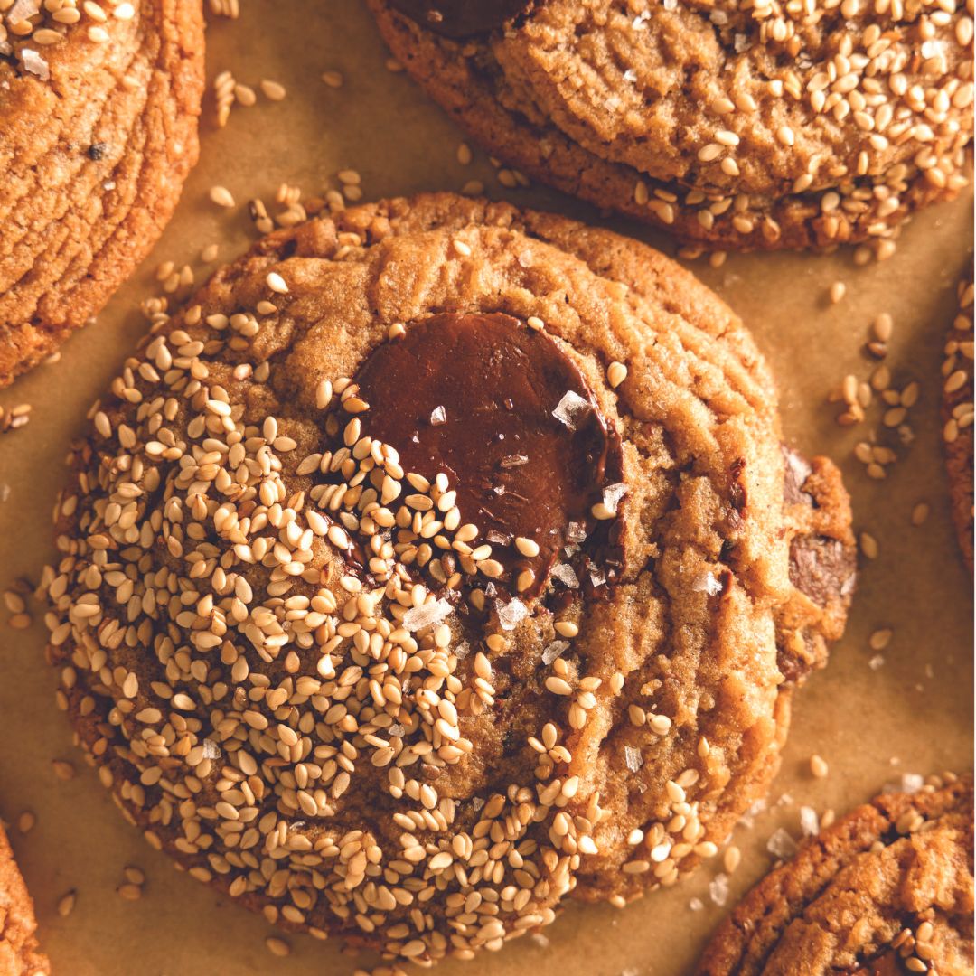 Sesame Chocolate Rye Breakfast Cookies