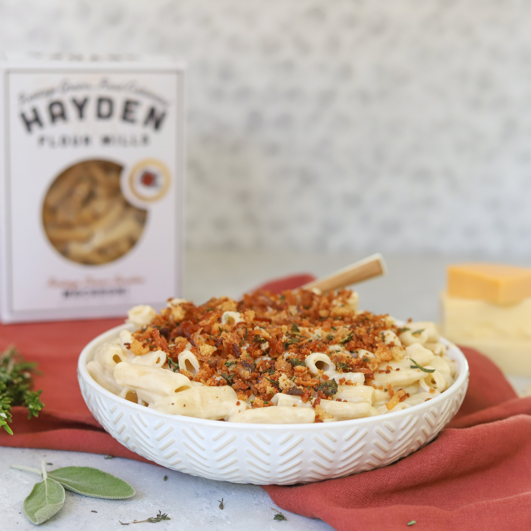 Three Cheese Macaroni with Herbed Breadcrumbs