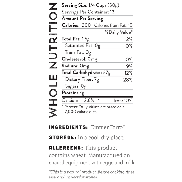 Emmer Farro Berries Hayden Flour Mills